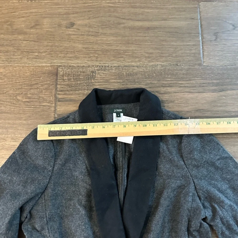 J. Crew Wool Tuxedo Jacket Short Blazer